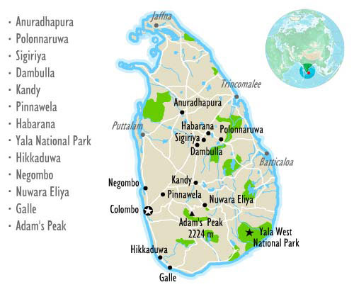 Sri Lanka maps